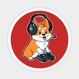 Corgi Gamer Magnet